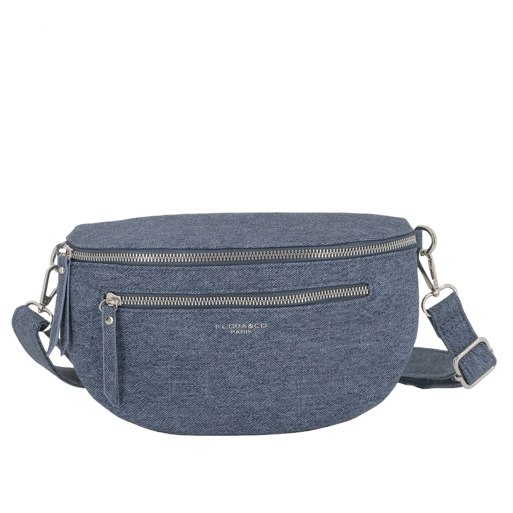 Flora co Paris  - Sacs en bandoulière  - Sac banane à bandoulière en denim pour femme